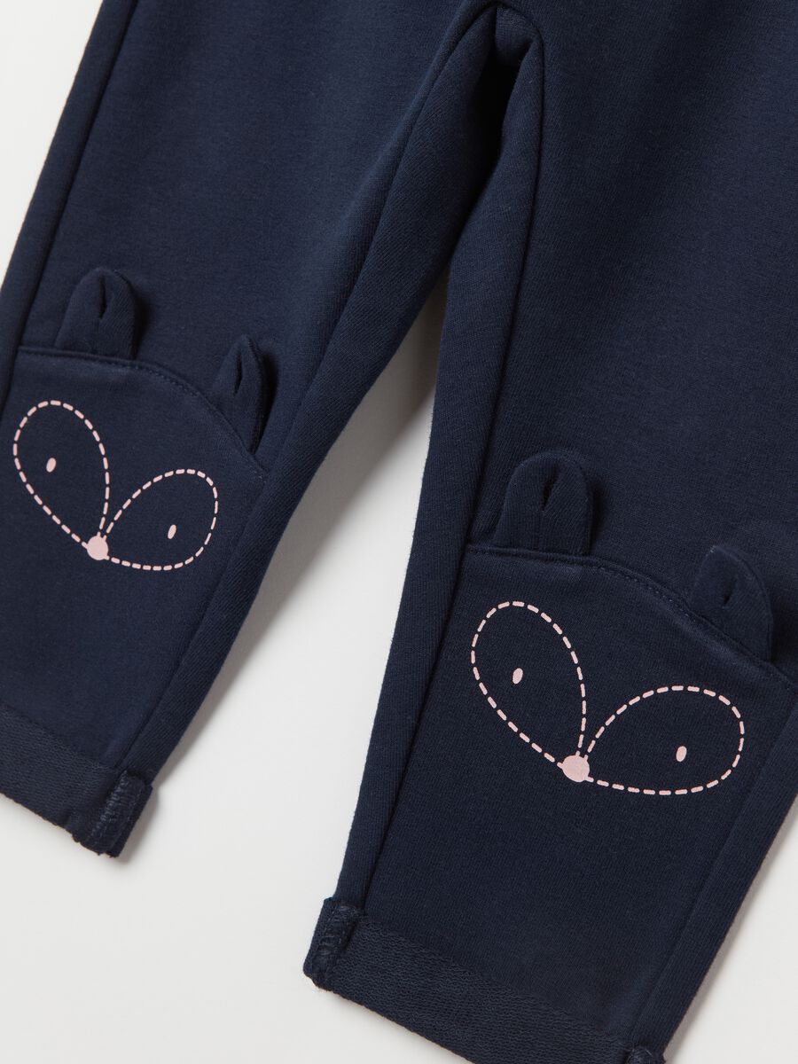 Joggers with drawstring and print_3