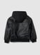 Children's black bomber jacket regular fit_1