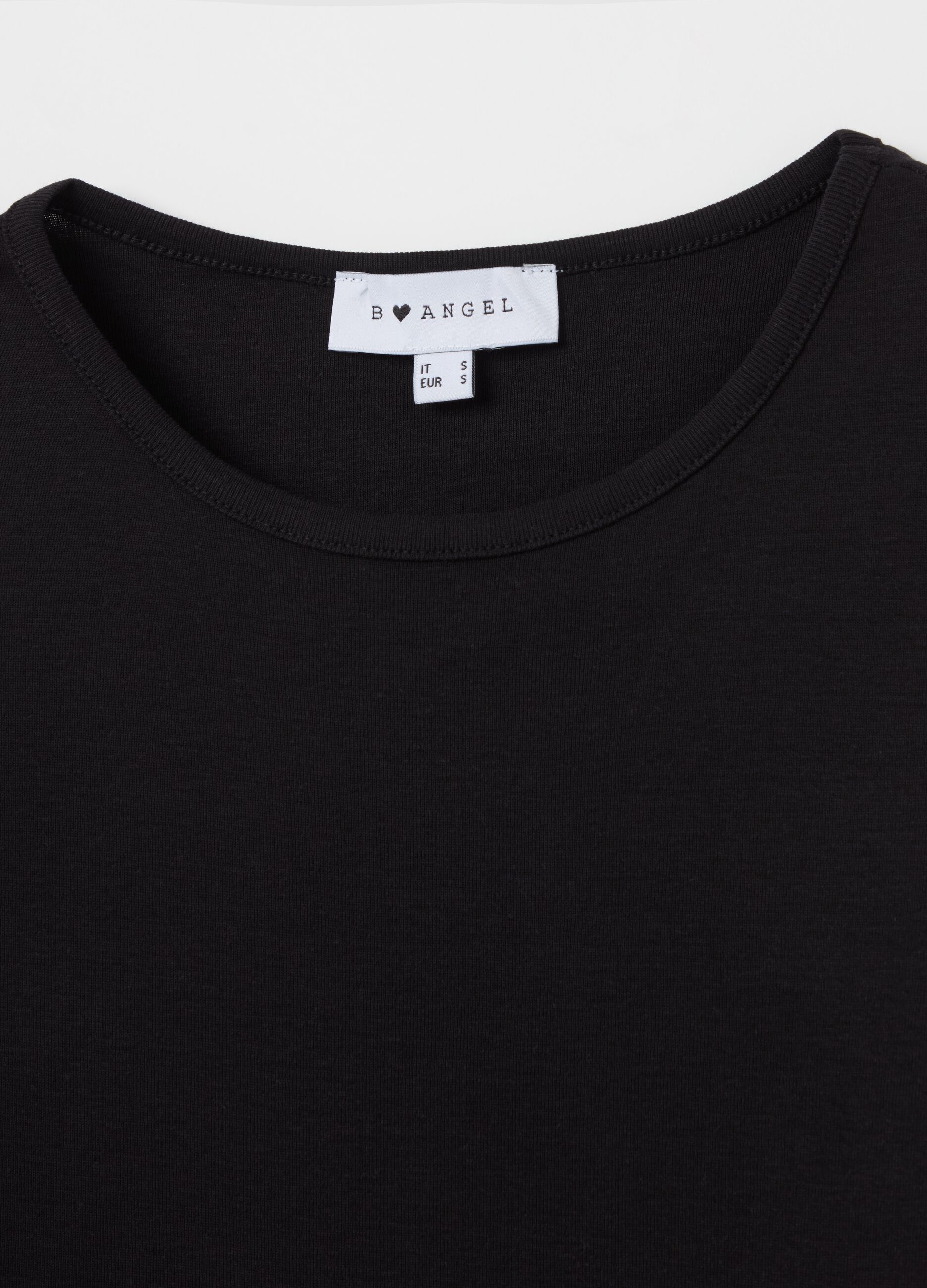 Cotton T-shirt with round neck