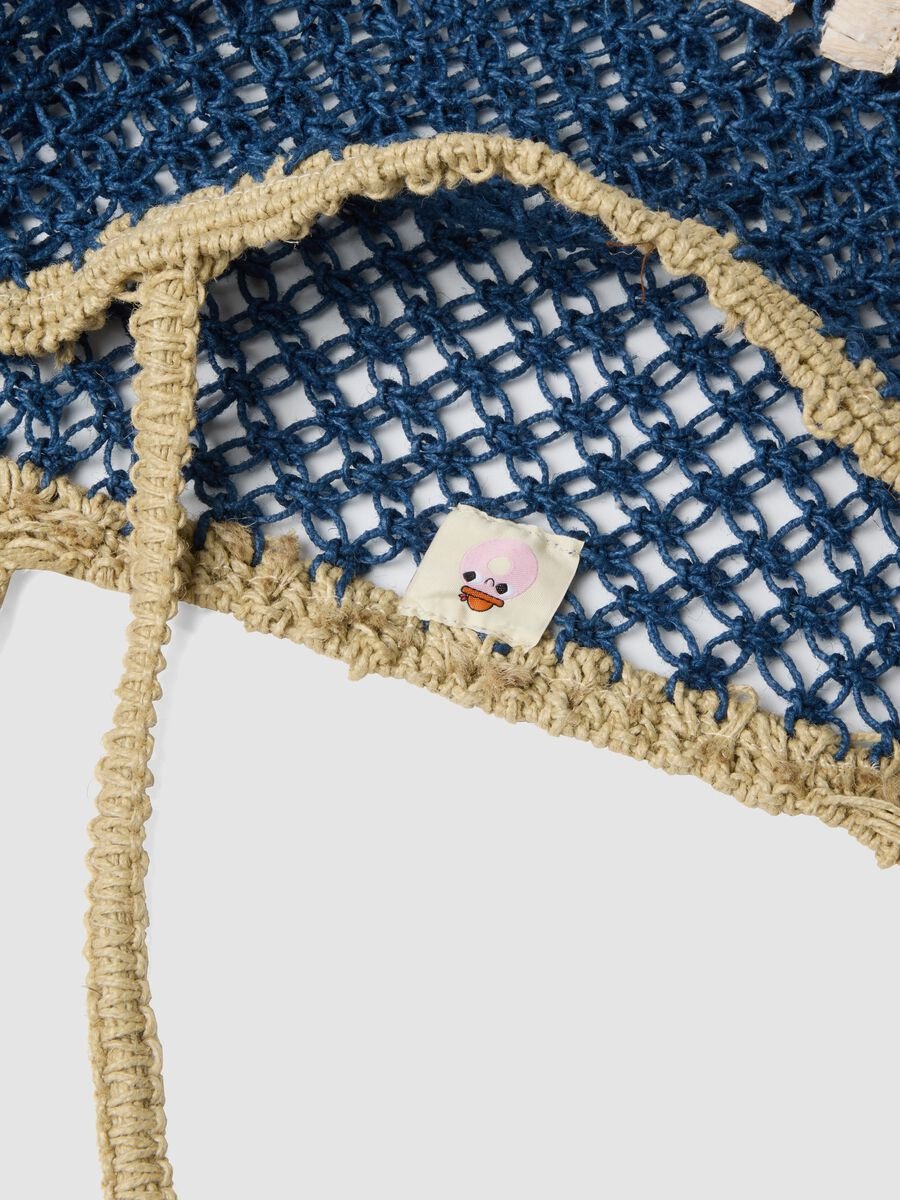 Multicolour open-knit jute-blend beach bag_2