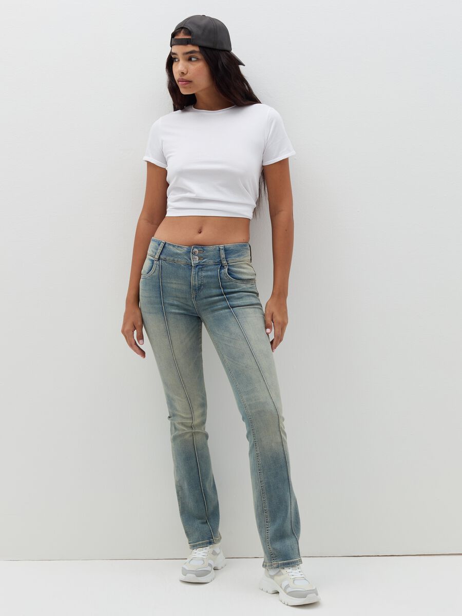 Cotton T-shirt with round neck_1