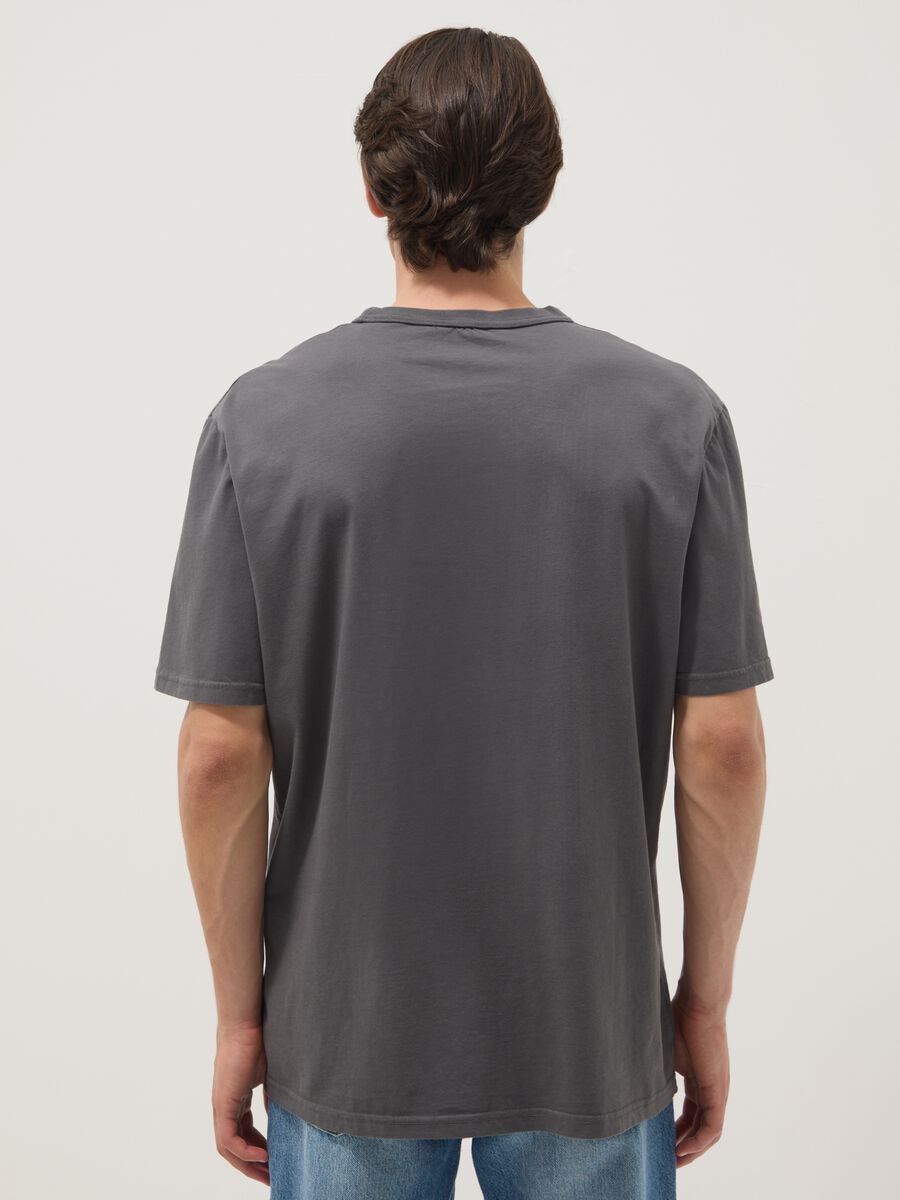 Grey pure cotton relaxed fit T-shirt_3