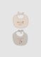 2-pack of multicolour pure organic cotton bibs with Winnie the Pooh print_0