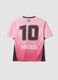 Pink short-sleeved T-shirt with graphic print, regular fit_1