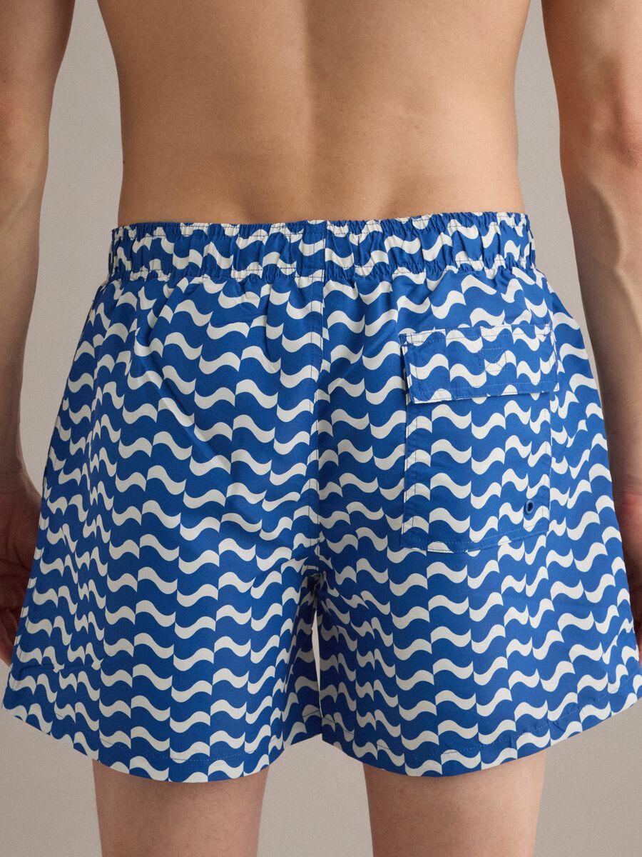 Boxer mare blu con fantasia ondulata_3