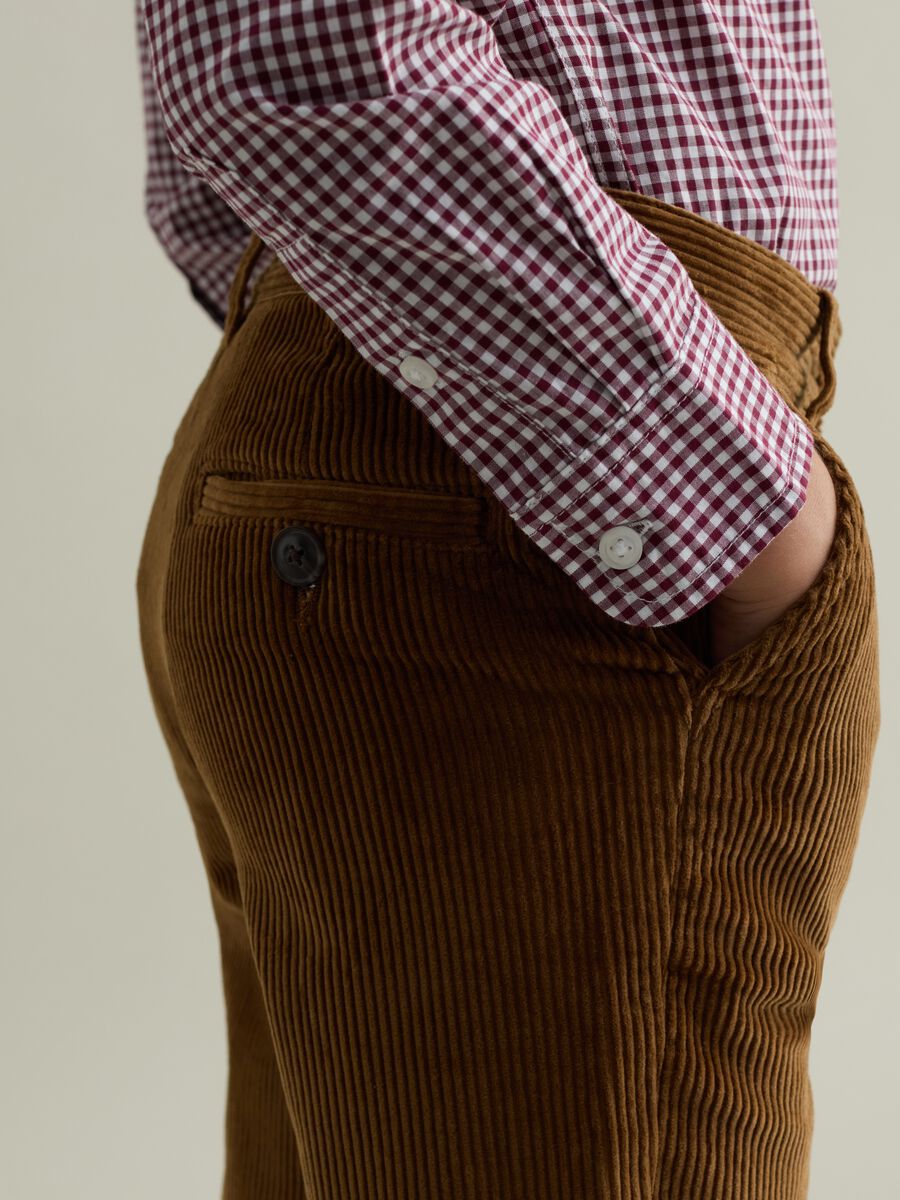 Corduroy chino trousers_3