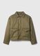 Short quilted jacket with corduroy details_4