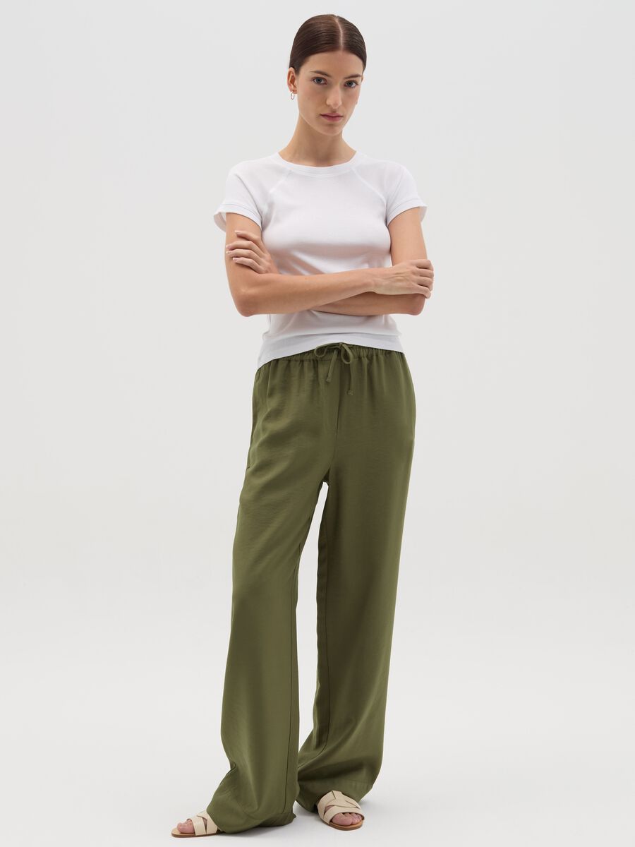 Fluid trousers with drawstring_0