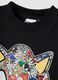 Children's black t-shirt in pure cotton with Sonic print_2