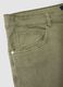 Green stretch cotton five-pocket Bermuda shorts_5