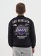 Children's black cotton blend regular fit sweatshirt with Lakers logo_1