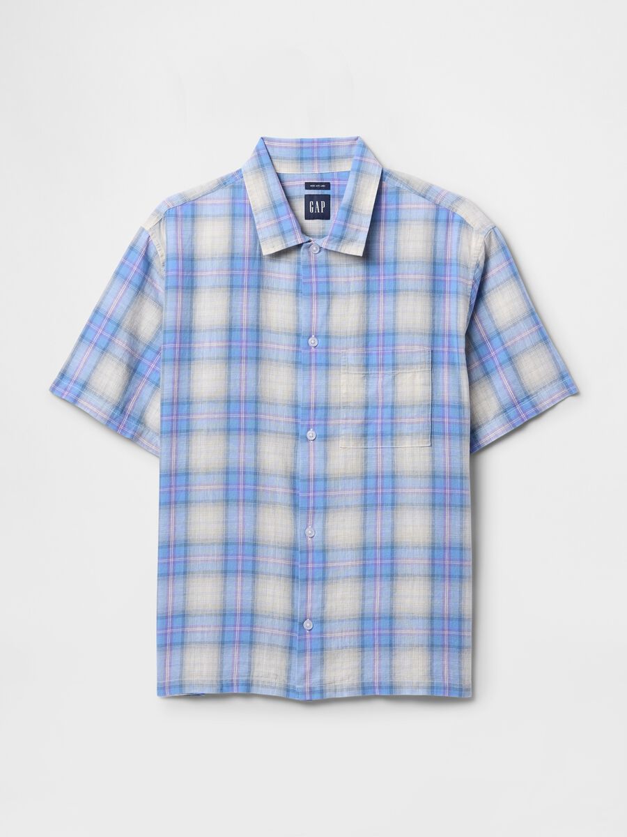 GAP Blue Checked Shirt_3