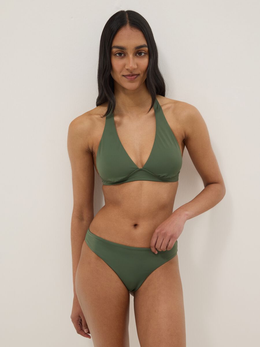 Green stretchy Brazilian bikini bottoms_0
