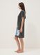 Camicia da notte grigia in puro cotone con stampa Stitch_1