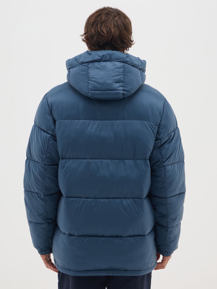 Petrol Blue The Iconic Puffer with Adjustable Hood_2