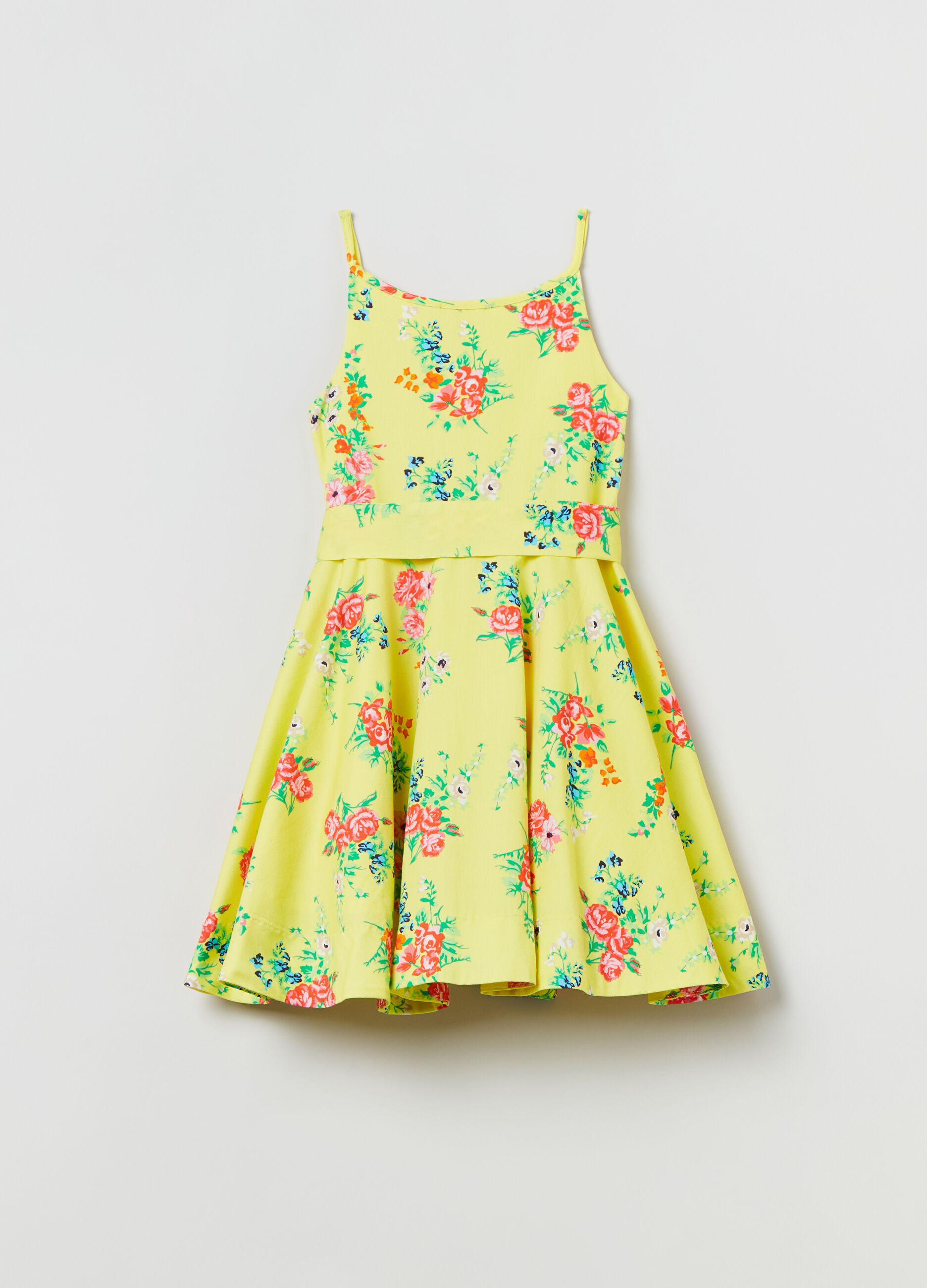 Vestito smanicato con stampa_1