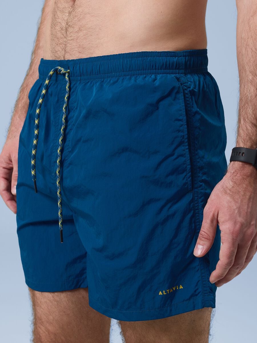 ALTAVIA SAILNG blue boxer swim shorts with elasticated waist_4