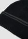 Black beanie with turn-up cuff_1