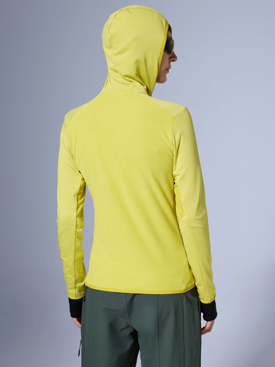 Full zip waffle fleece hoodie ALTAVIA WITH DEBORAH COMPAGNONI_3