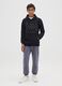 Boys' Blue Jogger Trousers in Pure Cotton with Oversized Fit_0