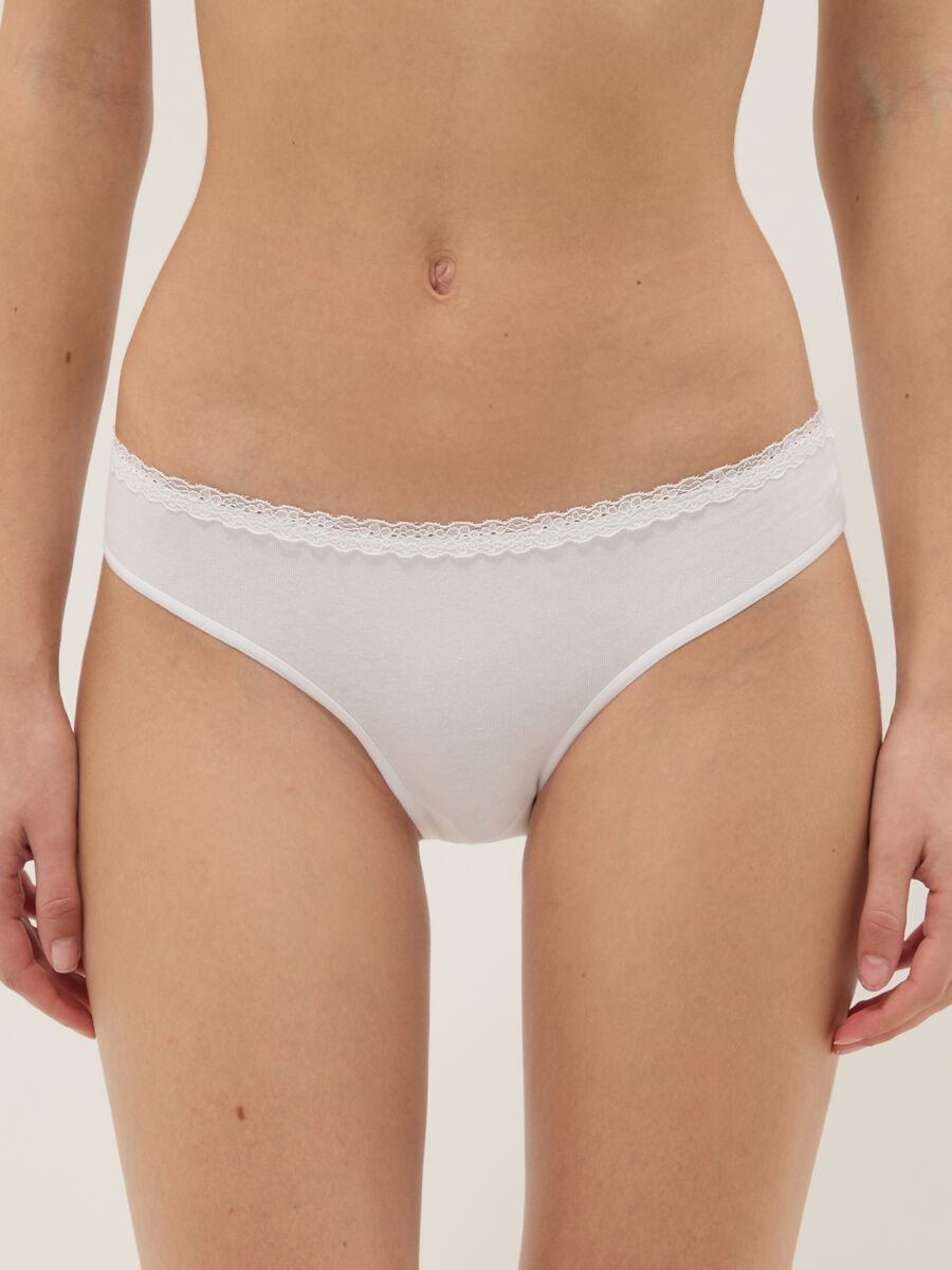 Bipack di slip in cotone organico beige_1
