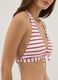 White triangle bikini top in stretch fabric_3