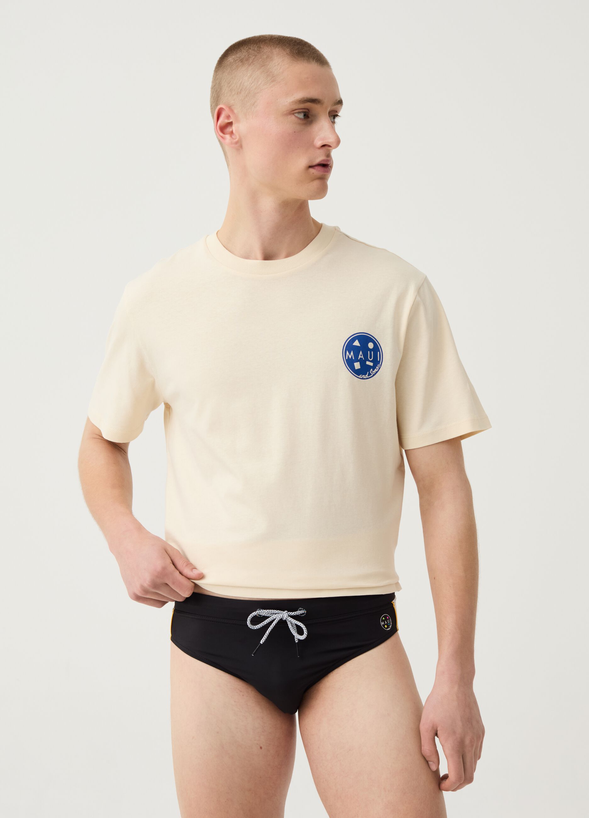 Ovs Costume slip con patch logo