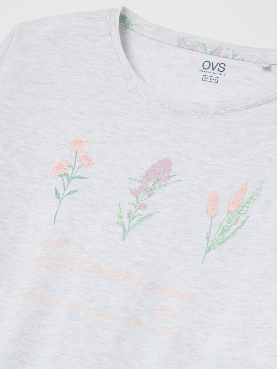 Long pyjamas with drawstring and flowers print_5