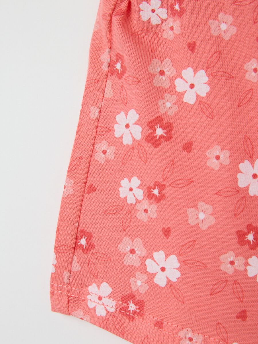 Baby Girl Shorts in Pure Cotton Pink Regular Fit_3