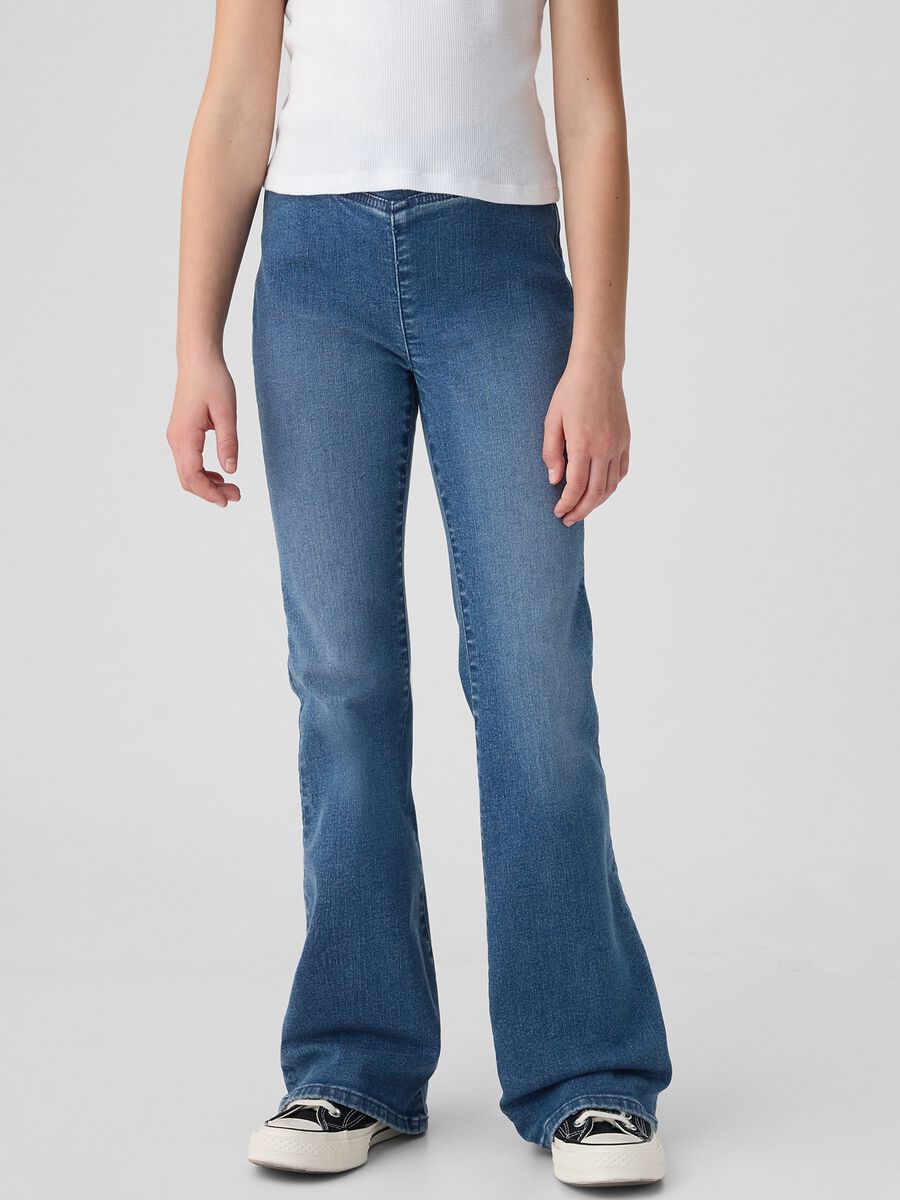Stretch Denim Trousers for Girls_1