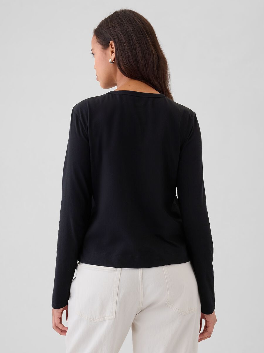 Long-sleeved T-shirt in cotton_2