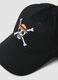 Black pure cotton baseball cap with One Piece embroidery_1