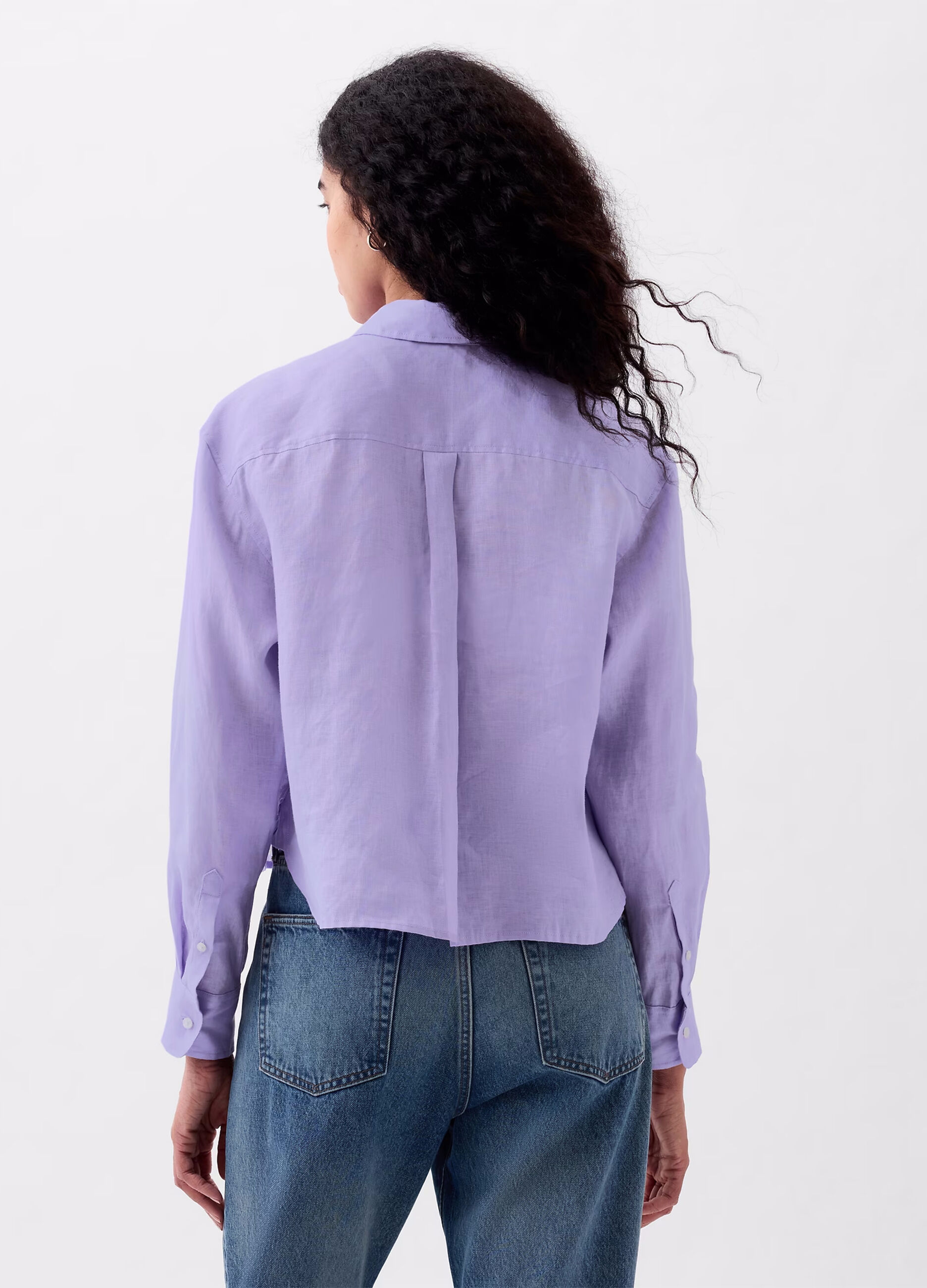 Linen shirt with pockets