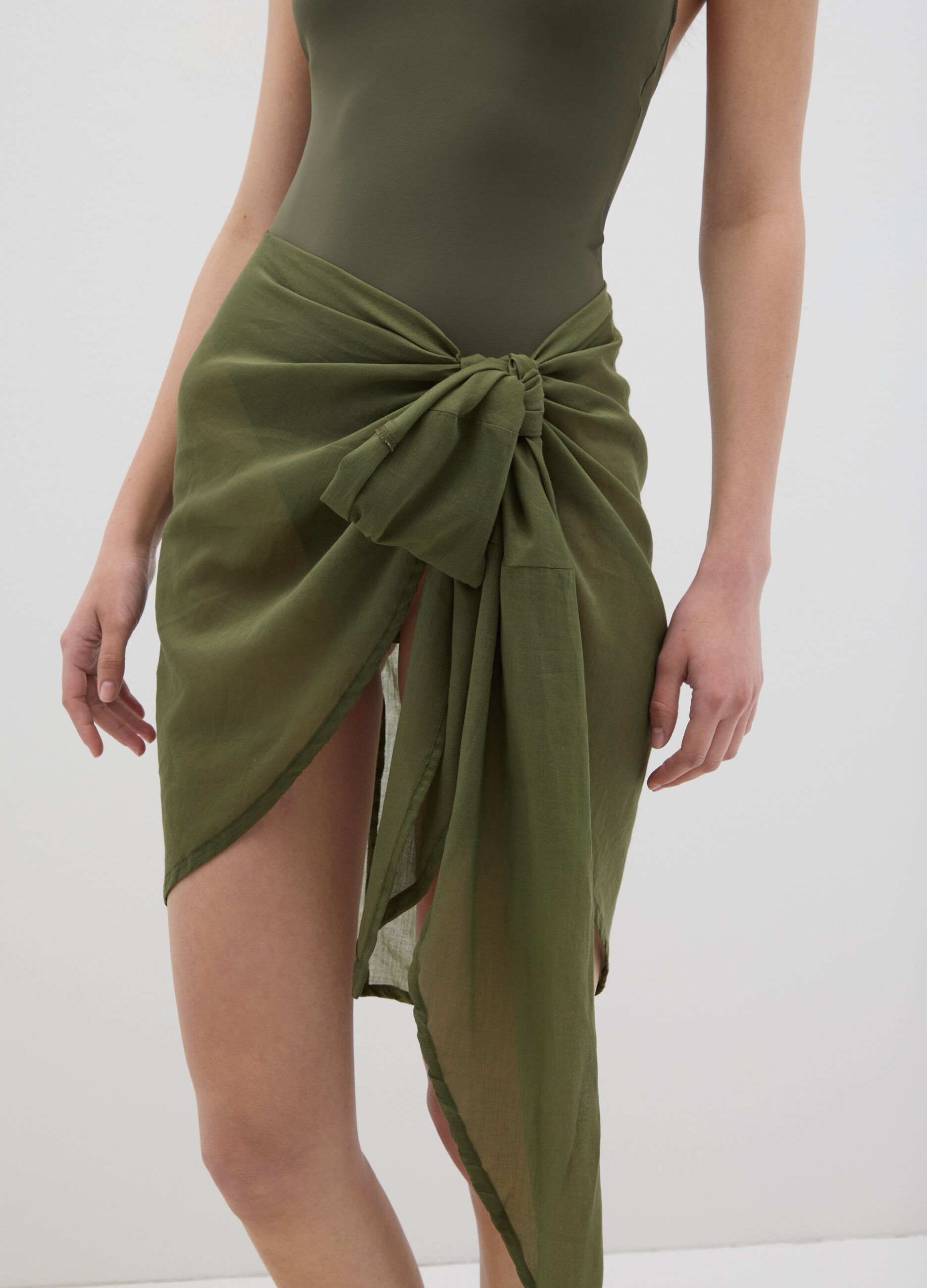 Green cotton cover-up from Ovs