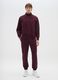 Burgundy half-zip sweatshirt_1