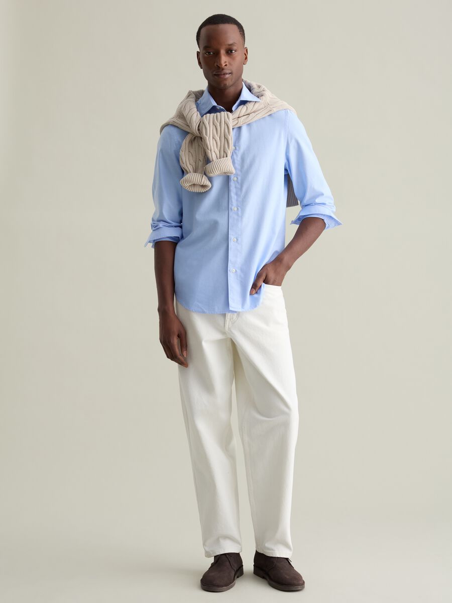 Regular-fit shirt in Oxford cotton_1