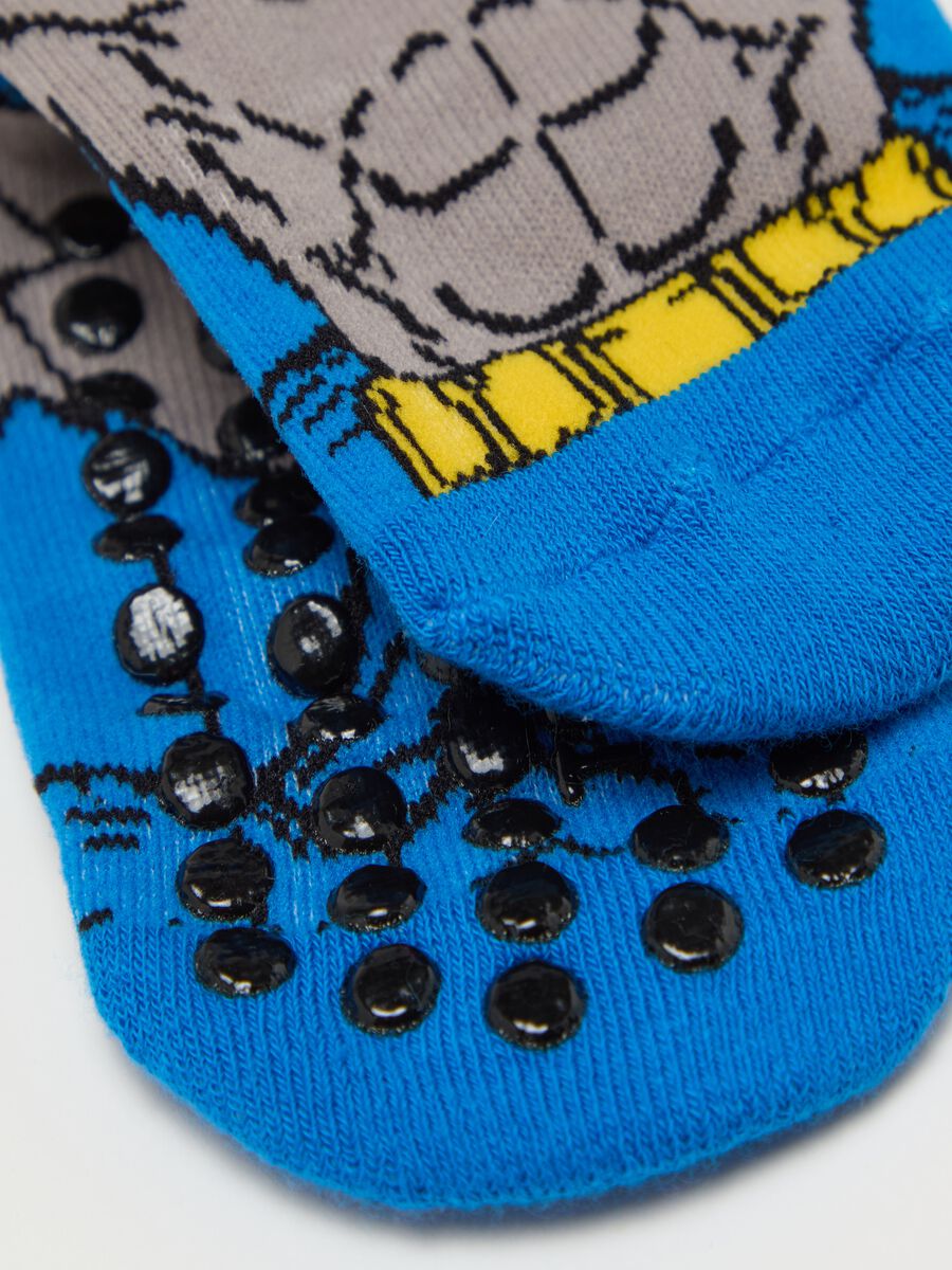 Slipper socks with Batman print_2