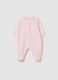 Velour onesie with feet and Minnie Mouse print_1