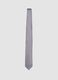 Grey tie with 7.5 cm blade in lustrous fabric_0