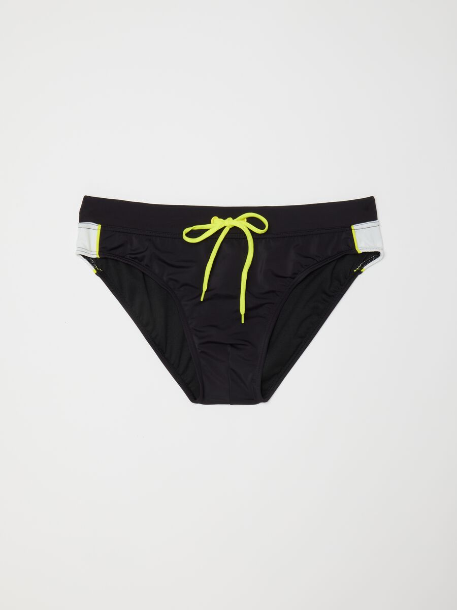 Slip da uomo in tessuto elasticizzato multicolor_0