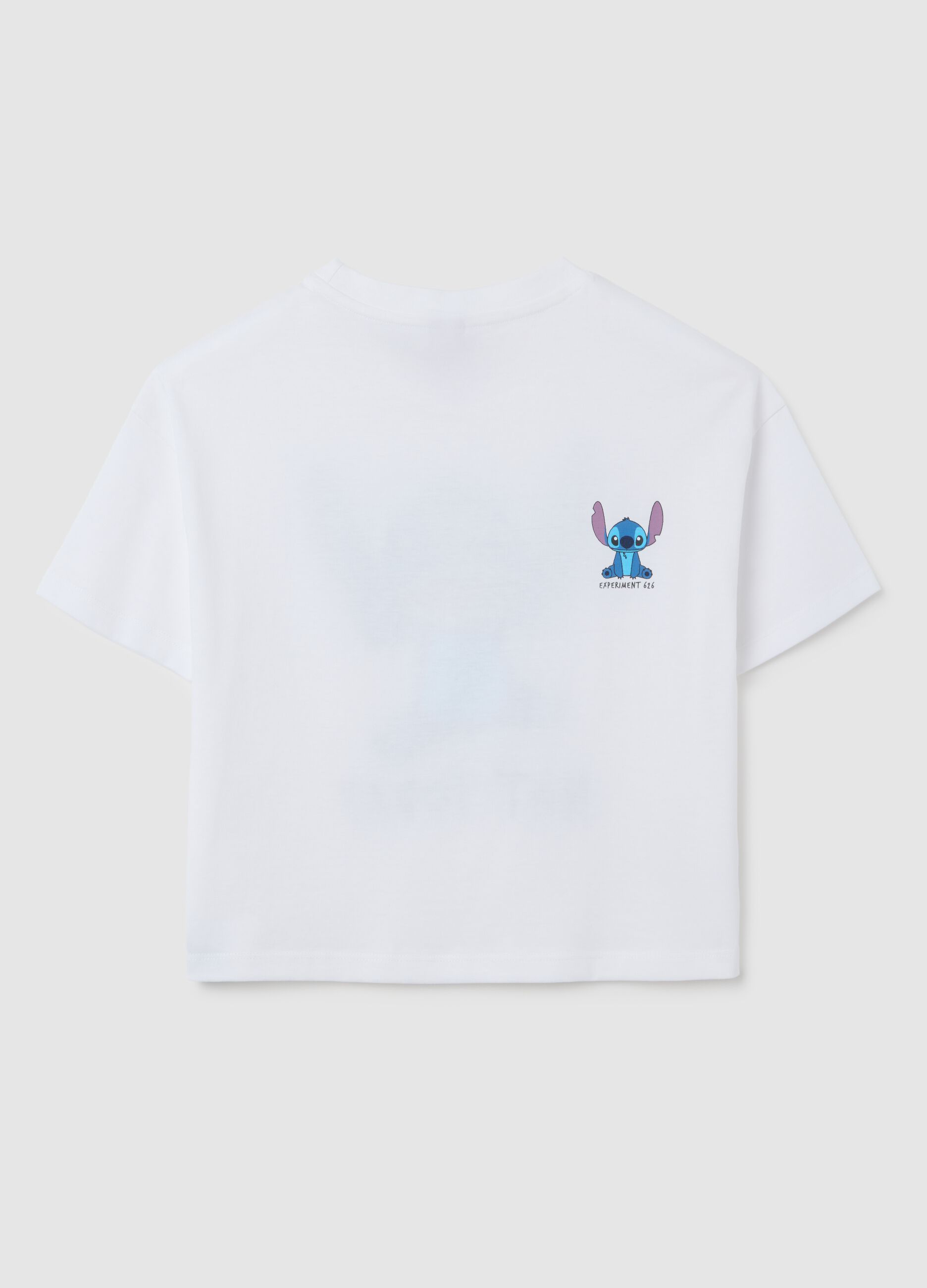 Girls' pure cotton white T-shirt regular fit with print