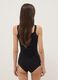 Black pure cotton tank top regular fit with wide shoulder_2