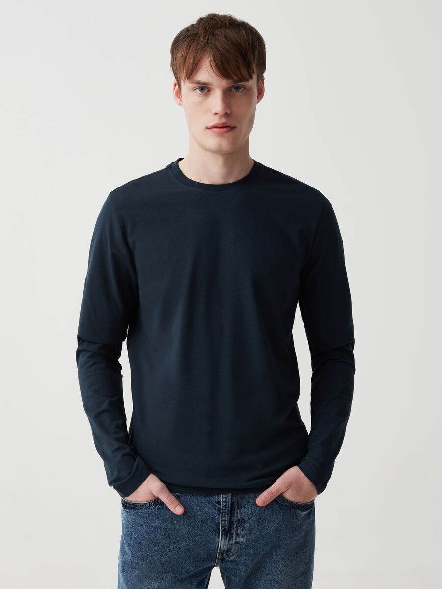 Long-sleeved T-shirt in jersey_0