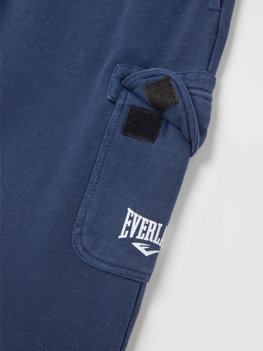 Blue Everlast cargo shorts in cotton blend_5