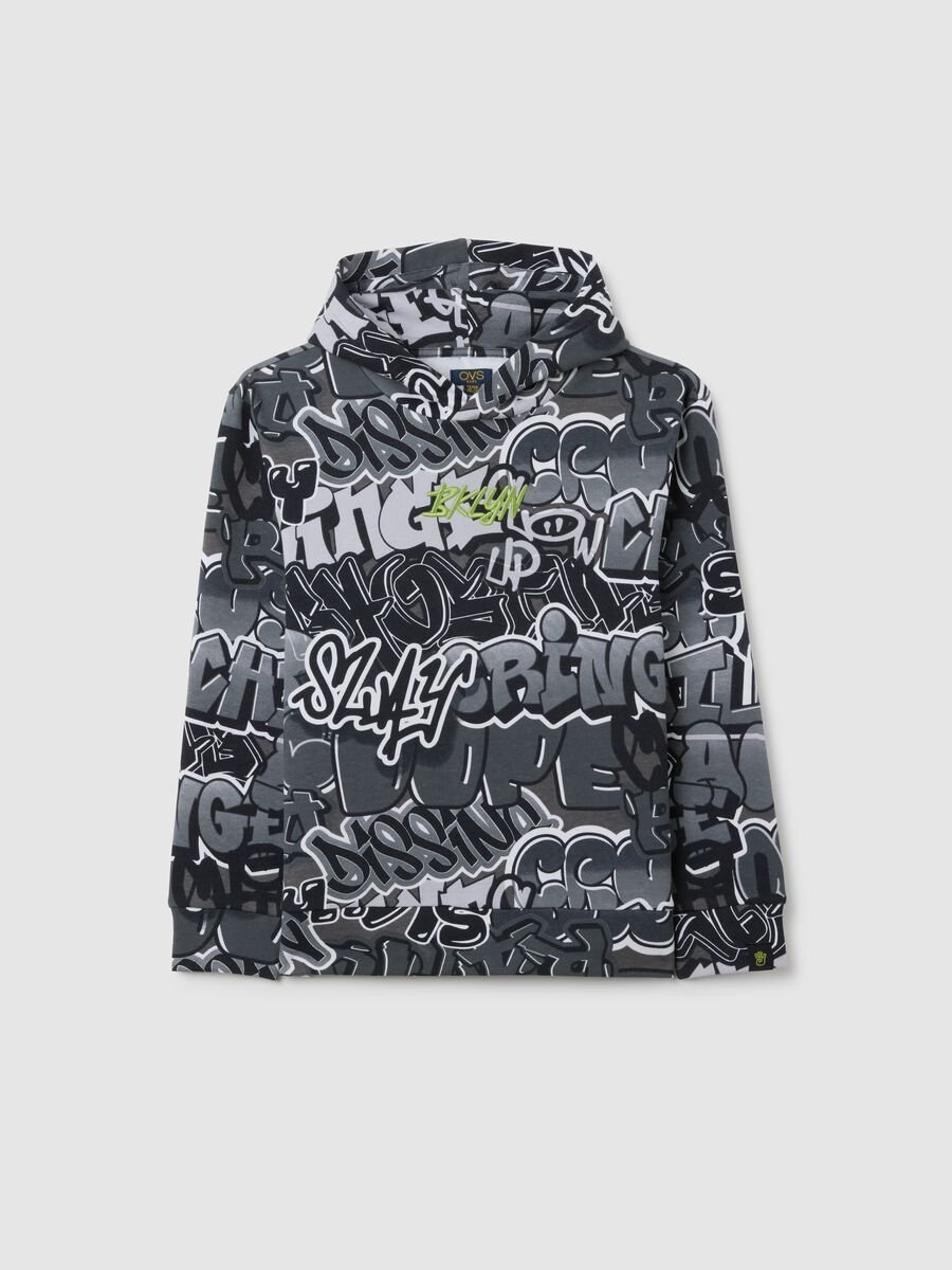 Grey cotton blend regular fit boys' sweatshirt_3