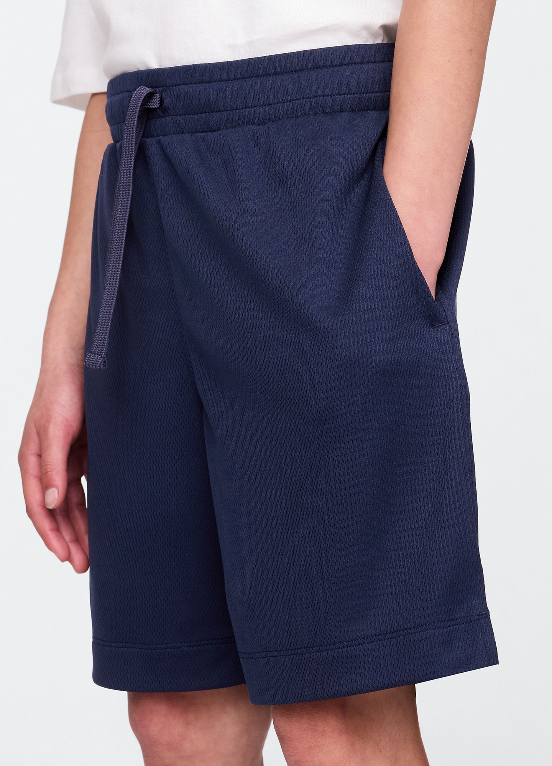 Blue Cotton Shorts