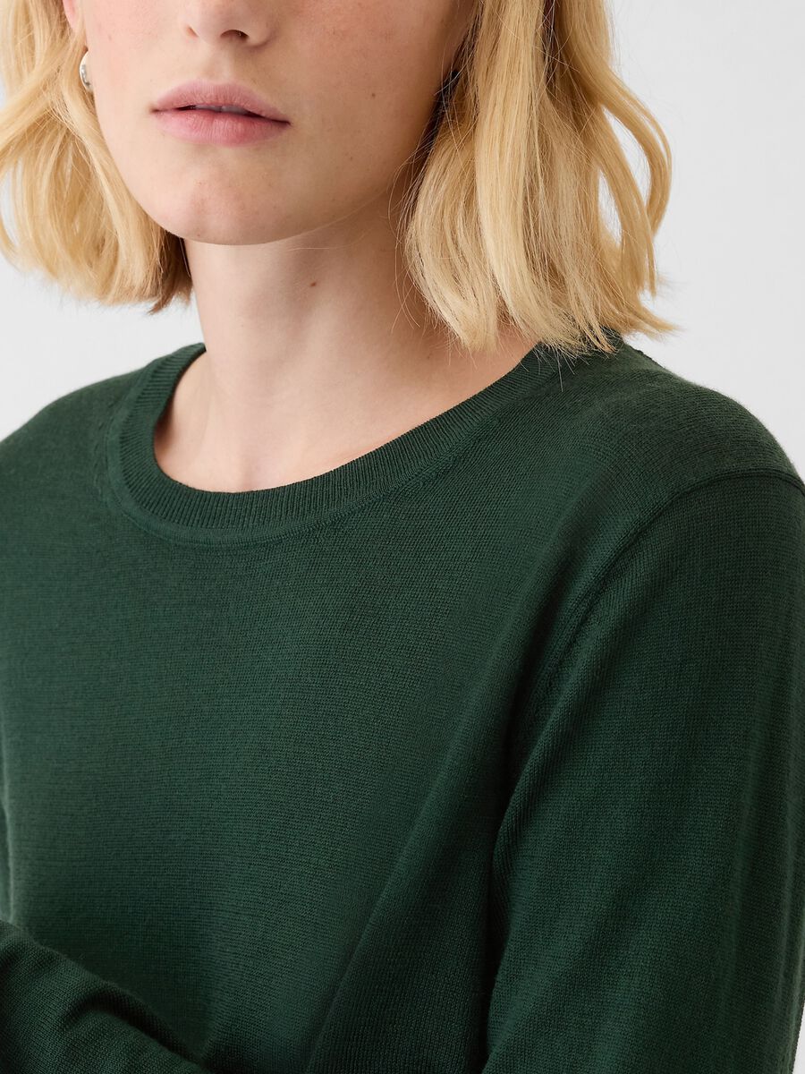 Merino wool pullover with round neck_3