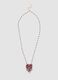 Collana rosa con ciondolo a cuore ricamato_0
