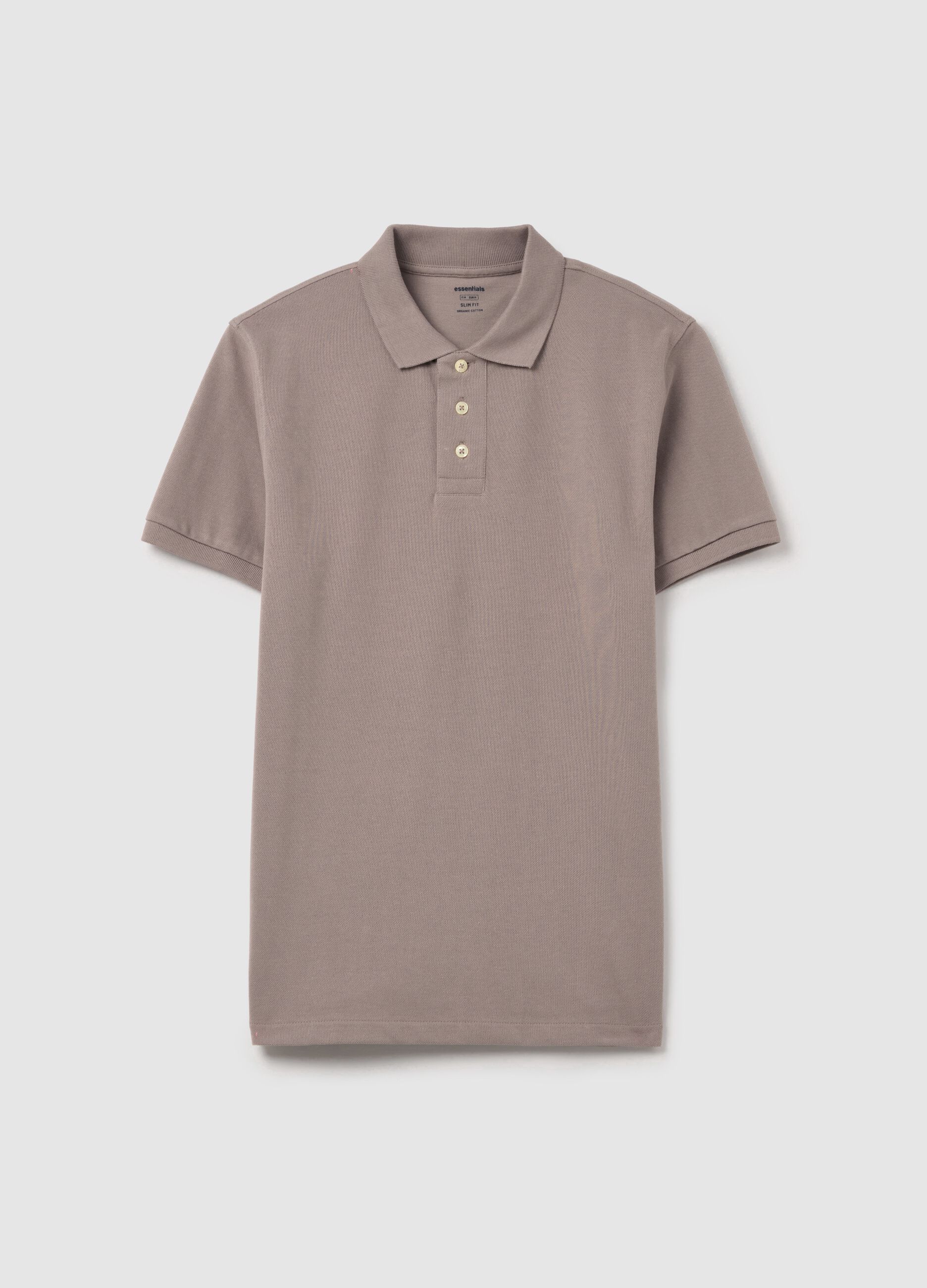 Polo shirt in organic cotton piquet