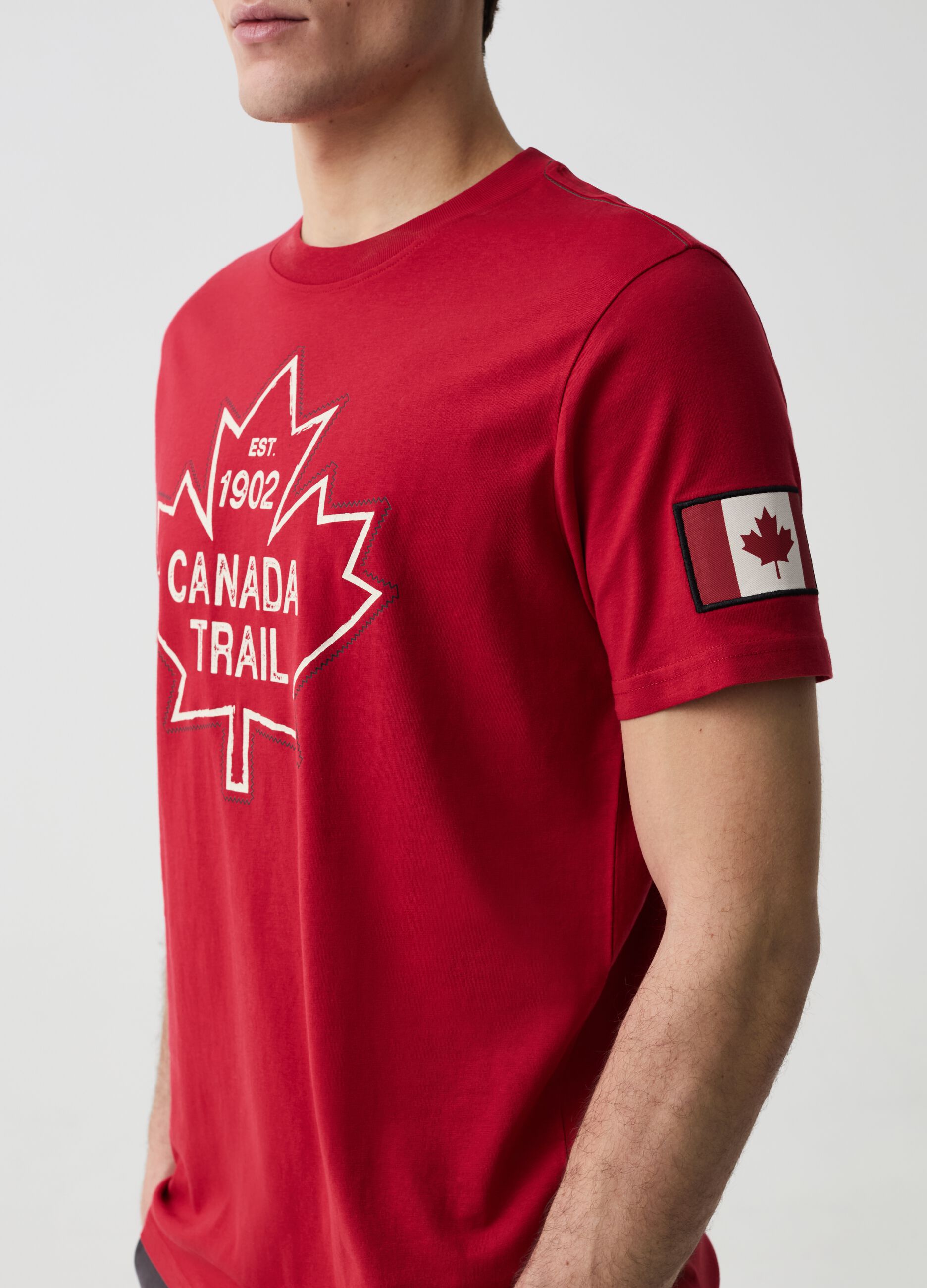 T-shirt con cuciture a contrasto Canada Trail